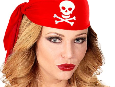 Piraten Bandana Kappe rot For Discount