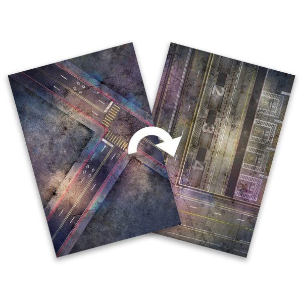 Cyberpunk Red: Combat Zone - Double Sided Game Mat 44  x 30  on Sale