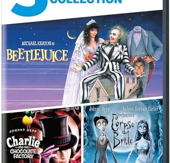 3FF: BEETLEJUICE   CHARLIE AND THE CHOCOLATE FACTORY   CORPSE BRIDE (DVD) Sale